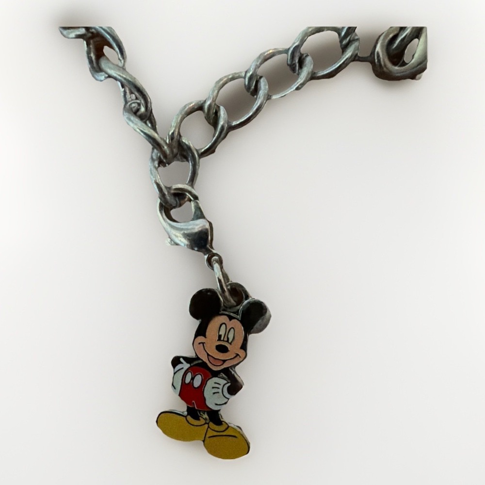 Vintage Disney Mickey Mouse Enamel Charm Clasp